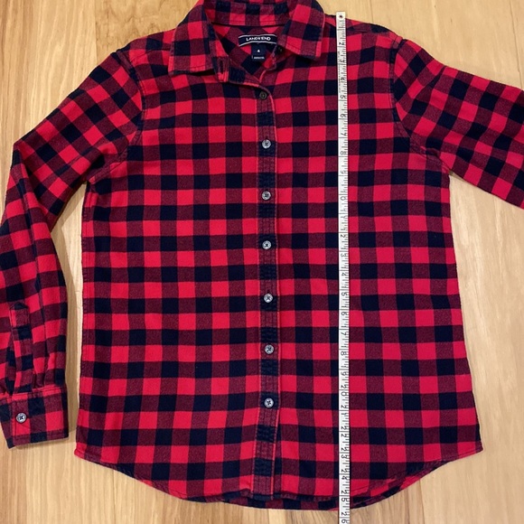 LANDS’ END Checked Flannel Shirt - Picture 13 of 13